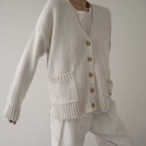 Jenni Kayne Bone Cody Cardigan Sweater Size Medium